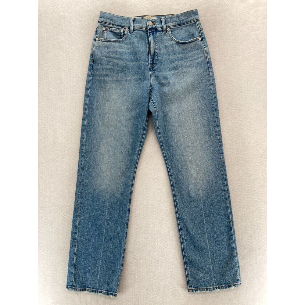 Madewell 90s Straight Jeans Women's 29 Medium Blue Denim High Rise Stretch Y2K